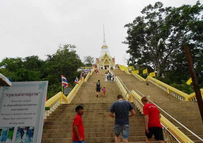 The Chopsticks hill temple lies at the end of a long flight of steps at the Chopsticks Hill