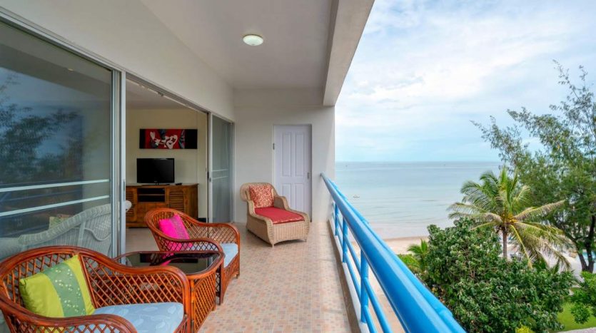 Spacious Beachfront 2 Bedroom Sea View Condo South Hua Hin