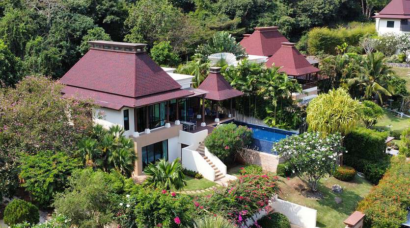 Fully Furnished Balinese Pool Villa with Sea View for Sale Hua Hin