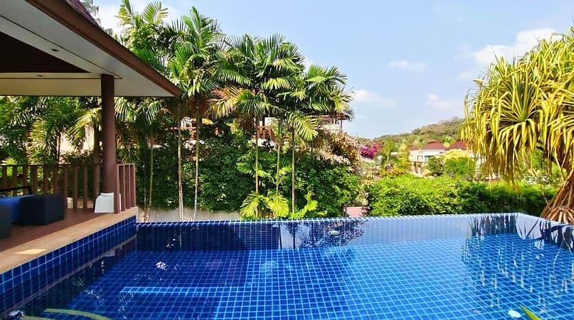 Fully Furnished Balinese Pool Villa with Sea View for Sale Hua Hin