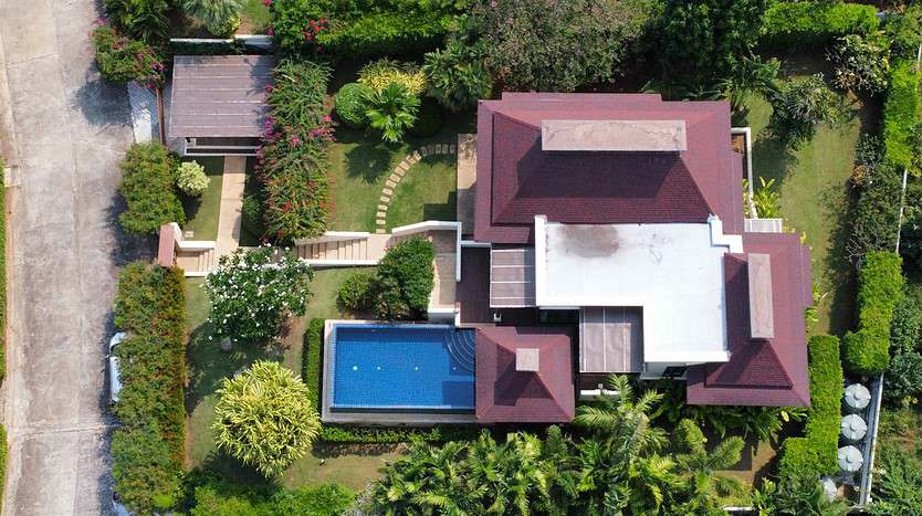 Fully Furnished Balinese Pool Villa with Sea View for Sale Hua Hin