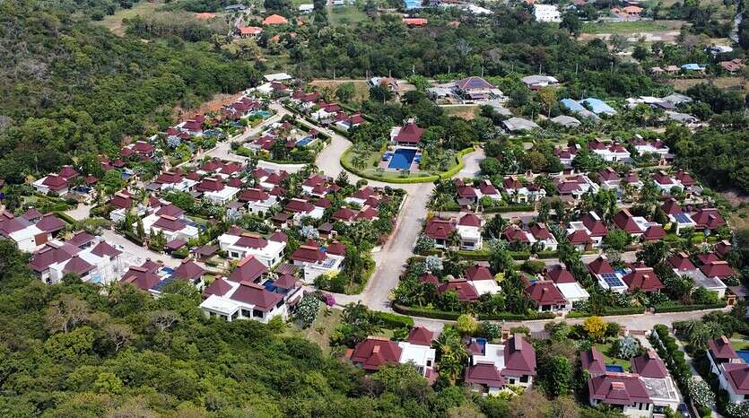 Fully Furnished Balinese Pool Villa with Sea View for Sale Hua Hin